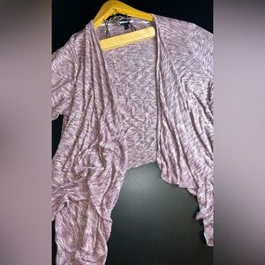 Torrid Purple/Berry Space Dyed Drape Front Cardigan Sweater Size 4 EUC